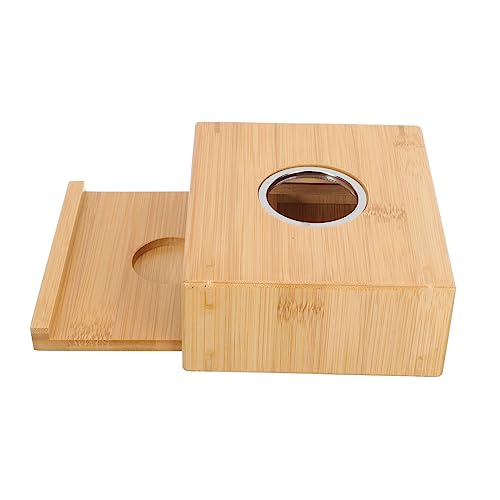 VINTORKY Tea Stove Holder Teapot Candle Stand Simple Tea Warmer Bamboo Teapot Warmer