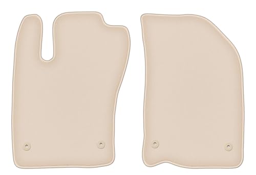 Tapis de voiture pour Fiat Tipo II berline dès 2015 en velours beige pour l'avant