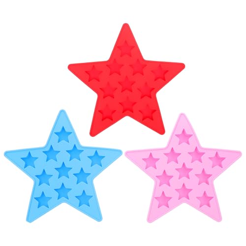 Molde de silicona para hielo en forma de estrella x3 miniatura 1
