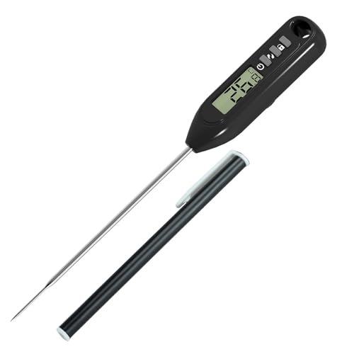 GoodTool Meat Thermometer Instant Read Food Thermometer with Long Probe Digital Thermometer with Temperature lock and Auto-Off Function for BBQ Milk Water Oil