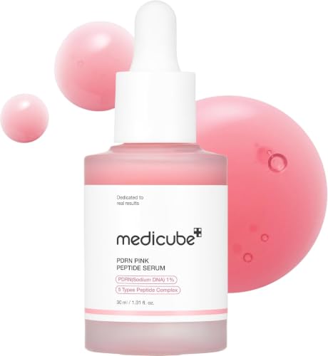 medicube PDRN Pink Peptide Serum with Salmon DNA | Sérum con Péptidos y Niacinamida para Hidratación y una Piel de Aspecto Más Firme, Mejora el Tono de la Piel, 30ml