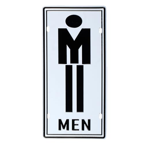 Image of inchMen Signage inch Vintage Retro Metal Signs - License Wall Plate, Car Tag - Ideal for Cafe, Restaurant, Shop, Home, Hotel, Club, Office, Living Area - Design Plaque