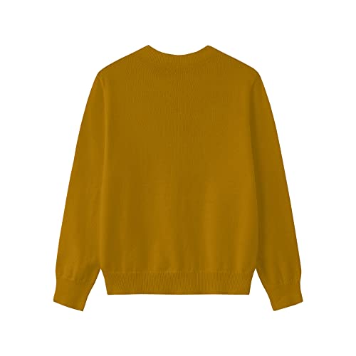 Girls Cardigan Sweaters School Uniforms Cotton Crew Neck Knit Sweater, 6 Months-14 Years2