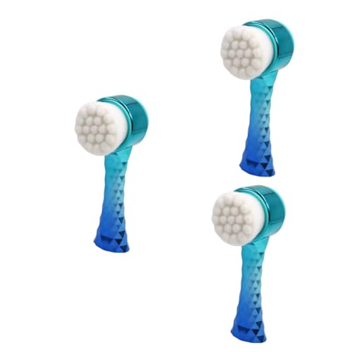 Brosse manuelle de nettoyage facial bleu dégradé accessoire portable pour soins de peau