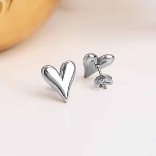 Image of Rubans Demi Fine Stainless Steel Stud Earrings Daily Gift for Women & Girls