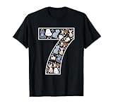 7th Birthday 7 Year Old Cats Boys Girls