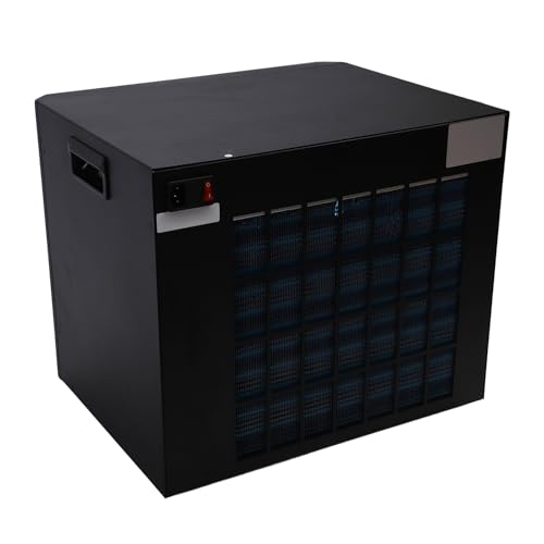 Enfriador de Agua, Enfriador de Acuario 3 Ubicaciones Control Remoto Sonido Remoto Calado Enfriamiento Rápido para Uso Al Aire Libre (EU Enchufe 220V)