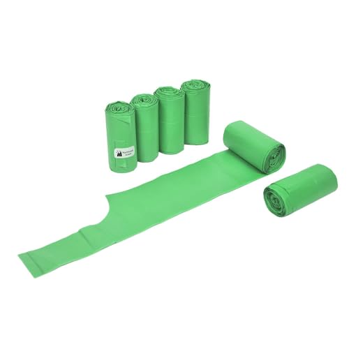 Image of Large Dog Waste Bags on a Roll with Easy Tie Handles, Extra Thick and Strong Dog Poop Bags, 288 Count, Scented, 5.5 x 5.5 x 17 Inches, Green