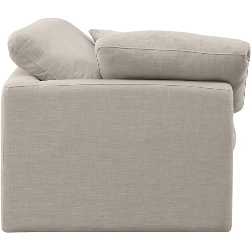 Sillón Contemporáneo Plegable Tela Beige miniatura 5