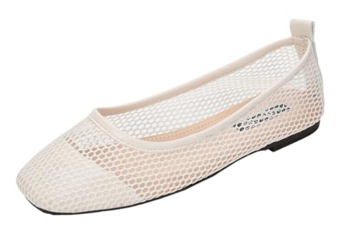 Women's Flats Shoes Breathable Casual Ballet Flats Womens Mesh Washable Dress Shoes Comfortable Slip on Loafers for Women 2025