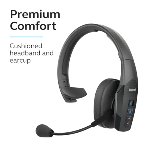 Image of BlueParrott B450-XT Noise Cancelling Bluetooth Headset - Updated Design with Long Wireless Range, Up to 24 Hours of Talk Time & IP54-Rated Wireless Headset (Renewed)