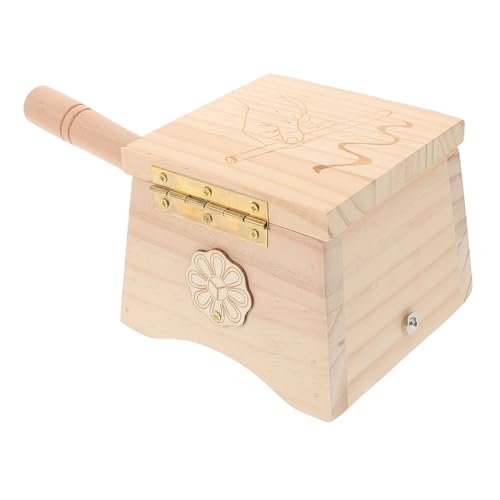 FOYTOKI Smokeless Box Holder Wooden Jar Belt Roll Included for Travel Home Use
