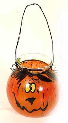 Heather Goldminc Smiley Lantern T-Lite - Clayworks38; Blue Sky 2004