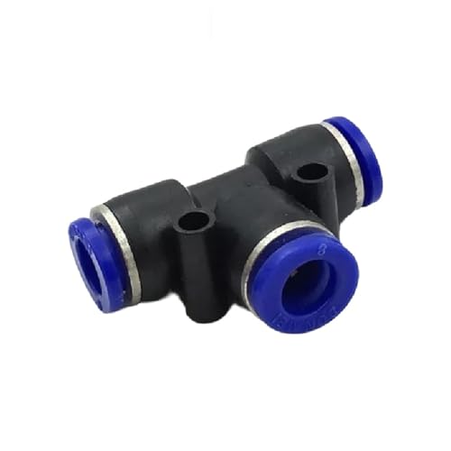Raccord pneumatique en T PE 8 mm pour tube d'air comprimé