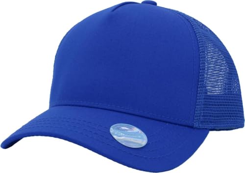 Image of KBETHOS Classic 5 Panel Cotton Twill Mesh Trucker Cap with Adjustable Snapback