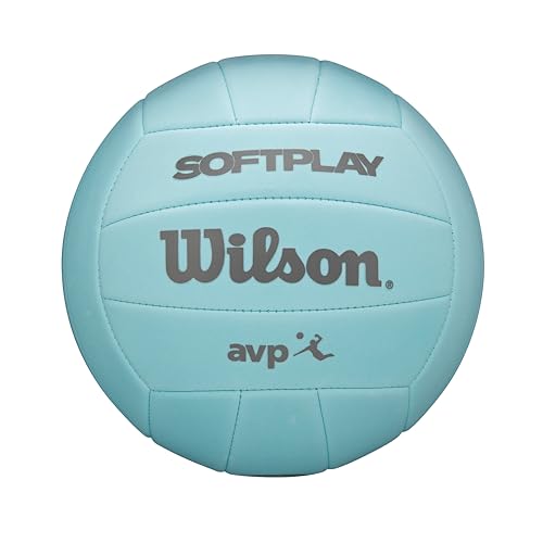 Wilson AVP Soft Play - Balón de Voleibol, tamaño Oficial, Color Azul