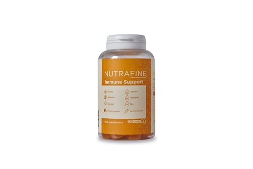Nutrafine Immune System Booster – Vitamin C, D, B6, Zinc with Propolis & Rosehip – 60 Vitamin Gummies – for Kids, Men and Woman - Multivitamin Gummies
