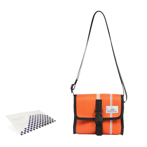 Amazon.co.jp: UPCYCLE LABショルダーポーチ 小（オレンジ）＆お