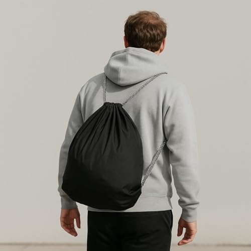 Image of Helmet Cover /Bag | Fits for All Helmets | (Polyester, Black) (Helmet Bag + Facemask Set)