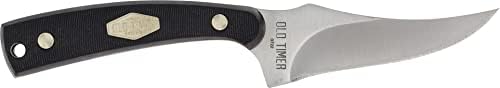 Schrade Old Timer Sharpfinger fixed blade skinning knife with leather sheath