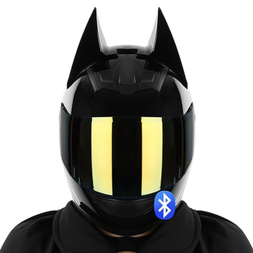 Casque moto oreilles de chat Bluetooth intégral pour style unique sur route