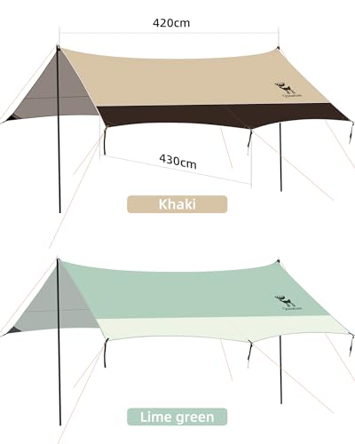 Carpa playa camping 10-12 personas 13.78x14.1ft impermeable miniatura 7