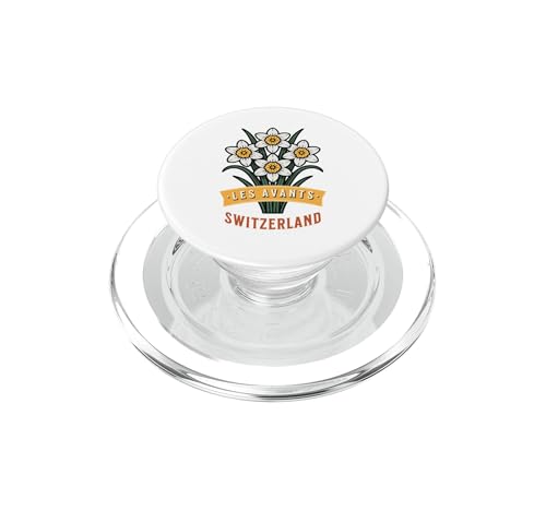 PopSockets PopGrip pour MagSafe Fleur de Narcisse Sauvage support téléphone magnétique Les Avants