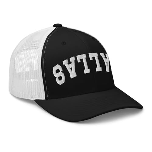Gorra Trucker Ajustable Negra y Blanca miniatura 4