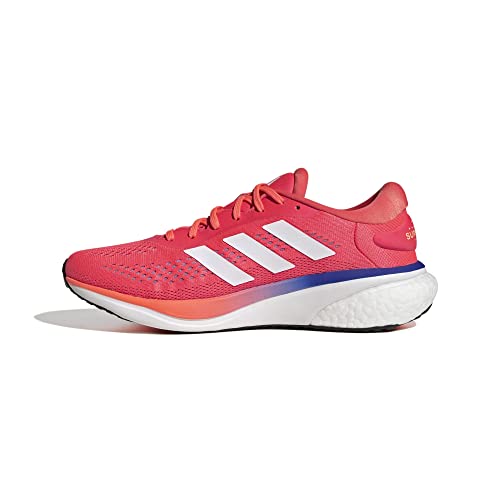 Adidas Hombre Supernova 2.0 Shoes, Solar Red/Cloud White/Lucid Blue, 44 2/3 EU