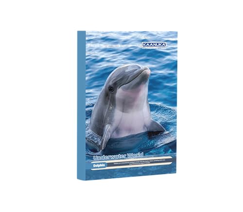 Image of KAANUKA Long Size Notebook - 256 Pages, Ruled, Single Line, Long Size - 27.2cm X 16.7cm, Pack Of 6 Notebooks, Long Size Single Line Notebooks for School and College Students