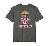 little princess, funny keep calm i'm a princess t-shirt maglietta