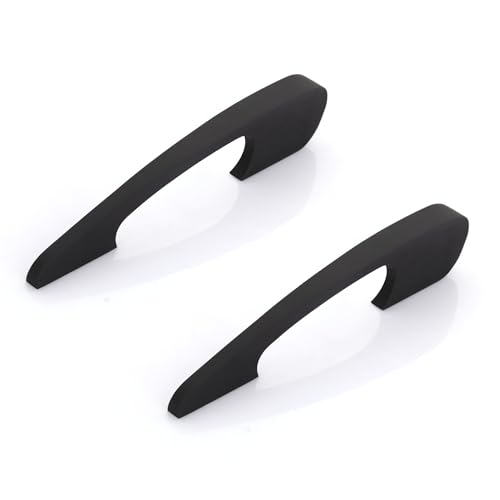 Image of LAPO 6 Inch Cabinet Handles Set for Kitchen Drawers, Storage Cupboard and Wardrobe, Firm Grip Pattern, Corrosion Resistant, Hole to Hole Size 11.5 cm, Simple Installation (Black, Pack of 4)