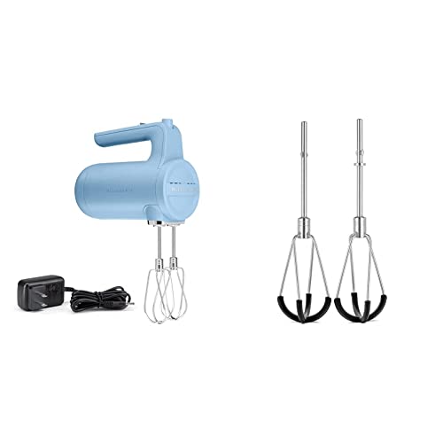 KitchenAid Cordless 7 Speed Hand Mixer KHMB732 & KHMFEB2 Flex Edge