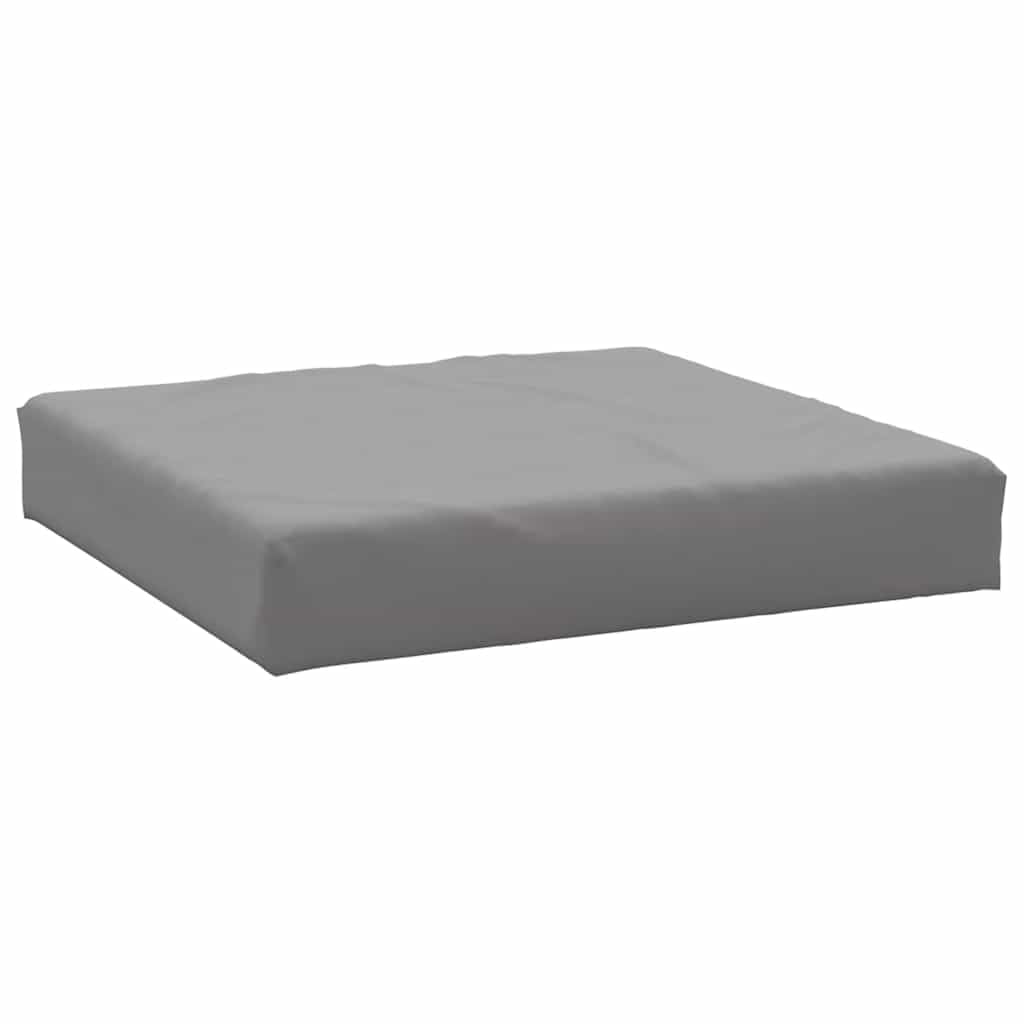 vidaXL Coussin de Palette, Galette de Siège Imperméable, Coussin de Jardin, Décoration d'Extérieur Terrasse, Gris 60x60x9,5 cm Tissu Oxford