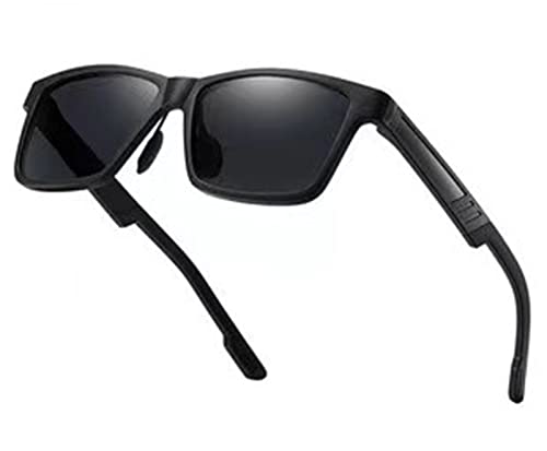 LHSDMOAT Mode polarisées Lunettes de soleil pour hommes femmes, lunettes de soleil à monture rectangulaire rétro, lunettes Nerd, lunettes de soleil de cyclisme pêche conduite Cover