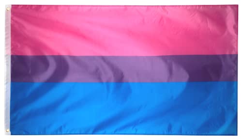 Storm&Lighthouse Bisexuelle Flagge Gay Pride Fahne LGBTQ Flaggen Bi Flagge Stolz Banner, 150 x 90 cm, mit Metalösen für Schwulenstolz feste und paraden Cover