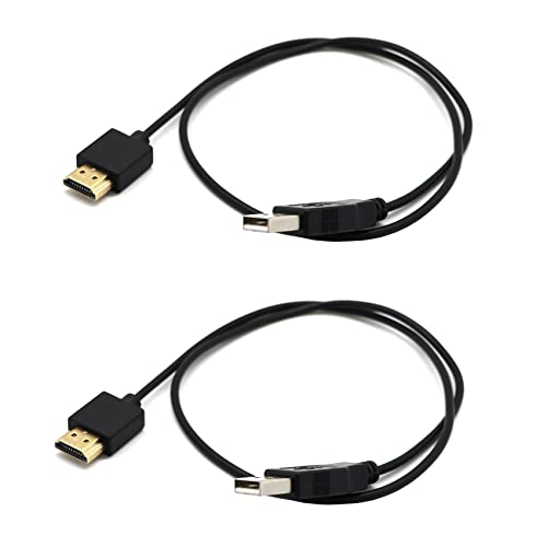 Jppium(ジュピウム) 2X 1.4オス - USB 2.0プラグアダプタコネクタ充電器変換ケーブル