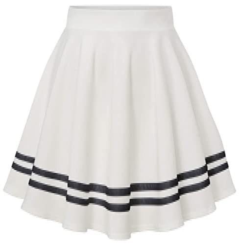 FRAULEIN Girl's/Women's Classic Stretchy All Time Trendy Striped ...