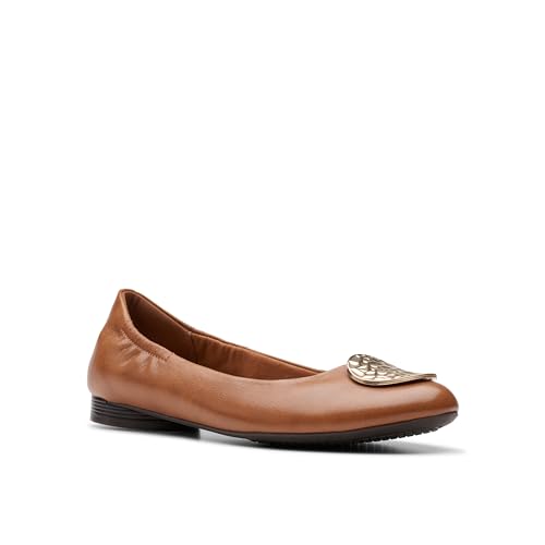 Clarks Collection Women's Loreleigh Ave, Tan Leather, 7 Wide US - image 8