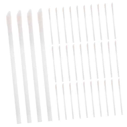 50個 使い捨てリップブラシ リップワンド リップグロスワンド リップブラシアプリケーター リップアプリケーター アイシャドウアプリケーター リップスクラバー フロッキング 白い FOMIYES