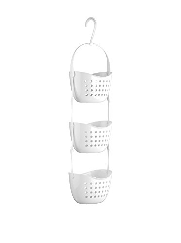 Premier Housewares 3-Tier Shower Caddy - White
