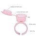100pcs Ink Rings Cups, Disposable Pigment Holder Makeup Glue Holder Rings Eyebrow Eyelash Extension Microblading Accessories