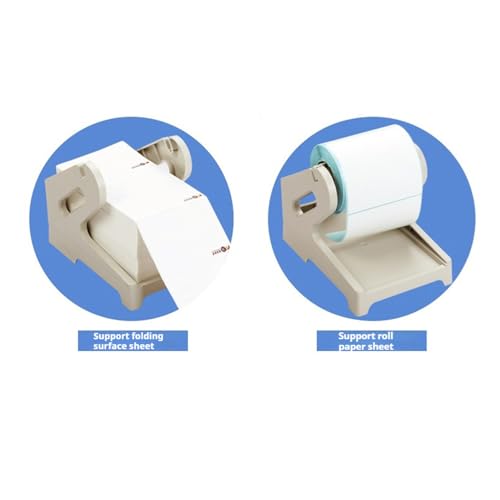 Image of HIROBOT Label Holder, Shipping Label Holder, Label Holder for Roll and Fold Label, Desktop Label Printer External Holder for Express & E-Commerce, Compatible with 4x6,3x5,3x2,2x2,2x1,Round Label Roll