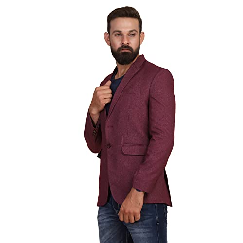 Image of TAHVO Grey Notched Lapel Blazer with Hanky