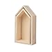 Produktbild Rayher Rahmen Häuser aus Holz, FSC zertifiziert, 2er Set, 17x9x4 cm + 15x7x4 cm, Holzrahmen, Beige, 62695000