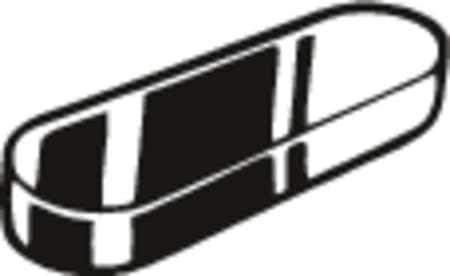 Value Brand, M39250.087.0040, Parallel Key, C45K Steel, 8x7x40mm, PK25