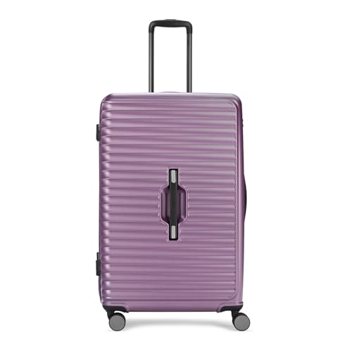 Image of Skybags Polycarbonate Trunk Check-in Trolley Bag, 78cm | Large Double Spinner Hardsided Luggage with Smooth 8-Wheel & TSA Lock | Suitcase for Travel | 5-Year International Warranty (Magenta)