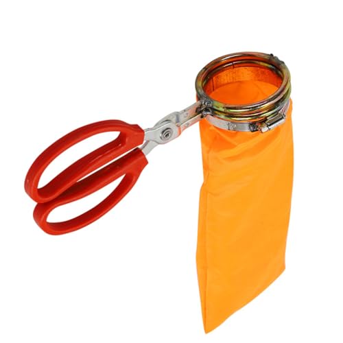 KONTONTY Detachable Fruit Picker Basket Reusable Tool for Easy Harvesting of Peaches Apples More Durable Design with Elastic Pouch for Minimal Damage Accessory