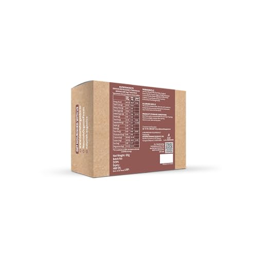 Image of Nourish Organics Chocolate Coconut Cookies | Wholesome Chocolaty Cookies with Coconut | Made with Cocoa, Oats & Cashews | High Fibre Snack | No Refined Sugar | 120g Pack