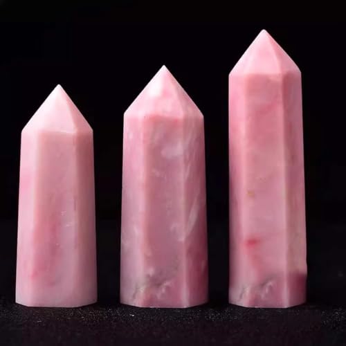 Obélisque en opale rose prisme de collection pour maison